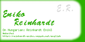 eniko reinhardt business card